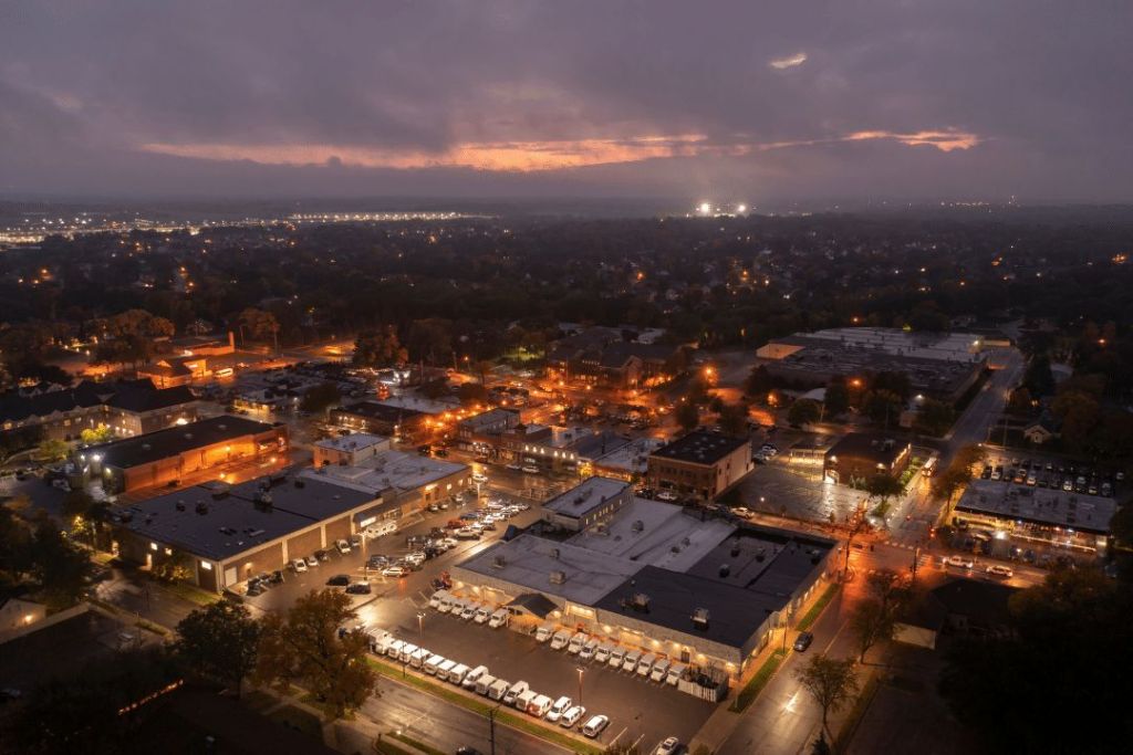 ariel view of Lakeville, Minnesota
