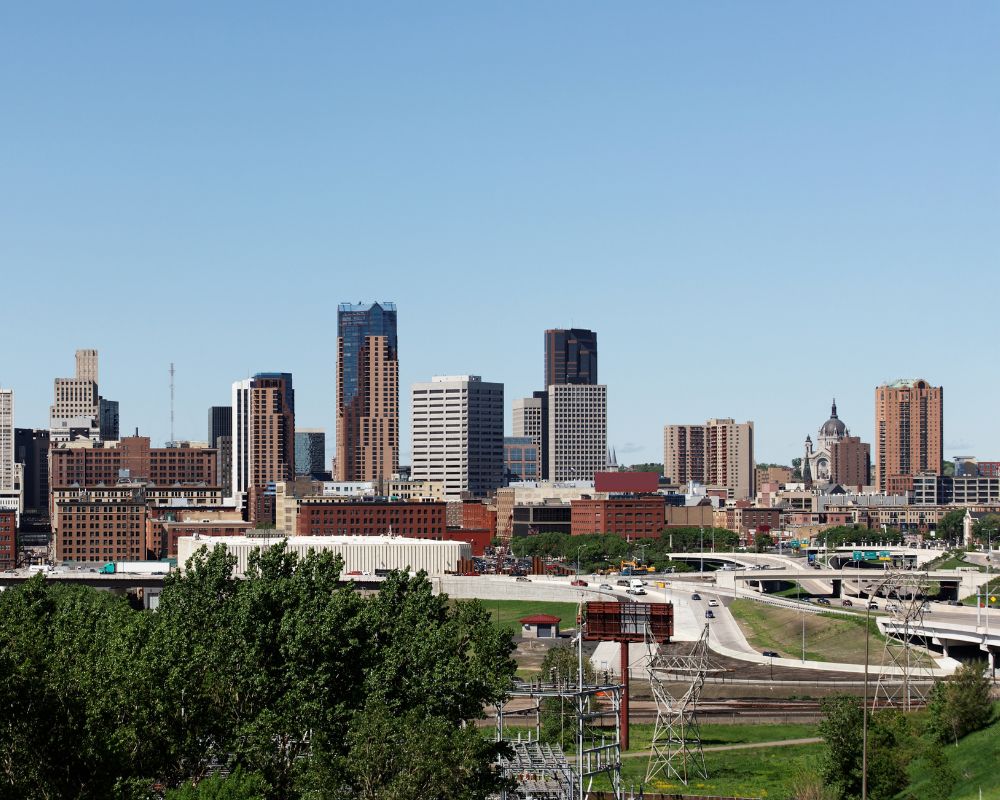 St paul skyline